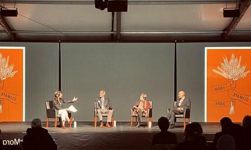 Johanna Chao Kreilick and Ricardo Salvador on a panel